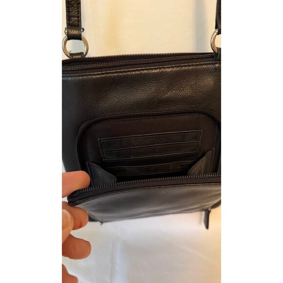 Fossil Black Leather Crossbody Bag - Picture 4 of 8